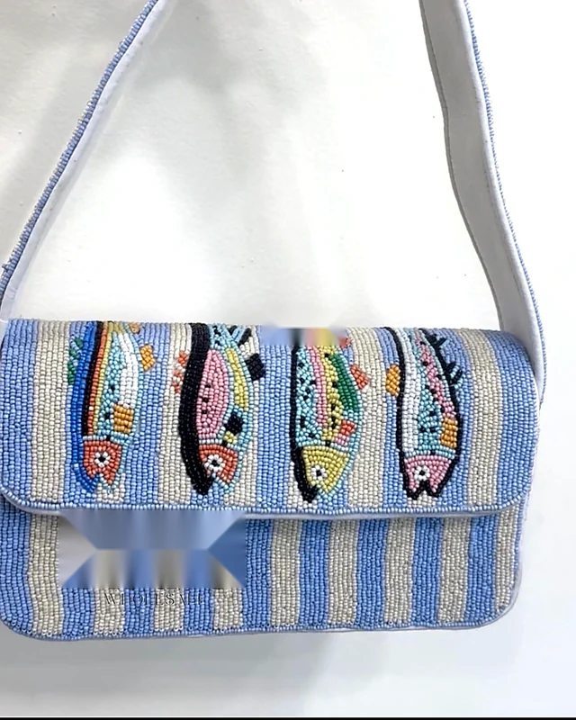 Sardine Stripe Shoulder Bag